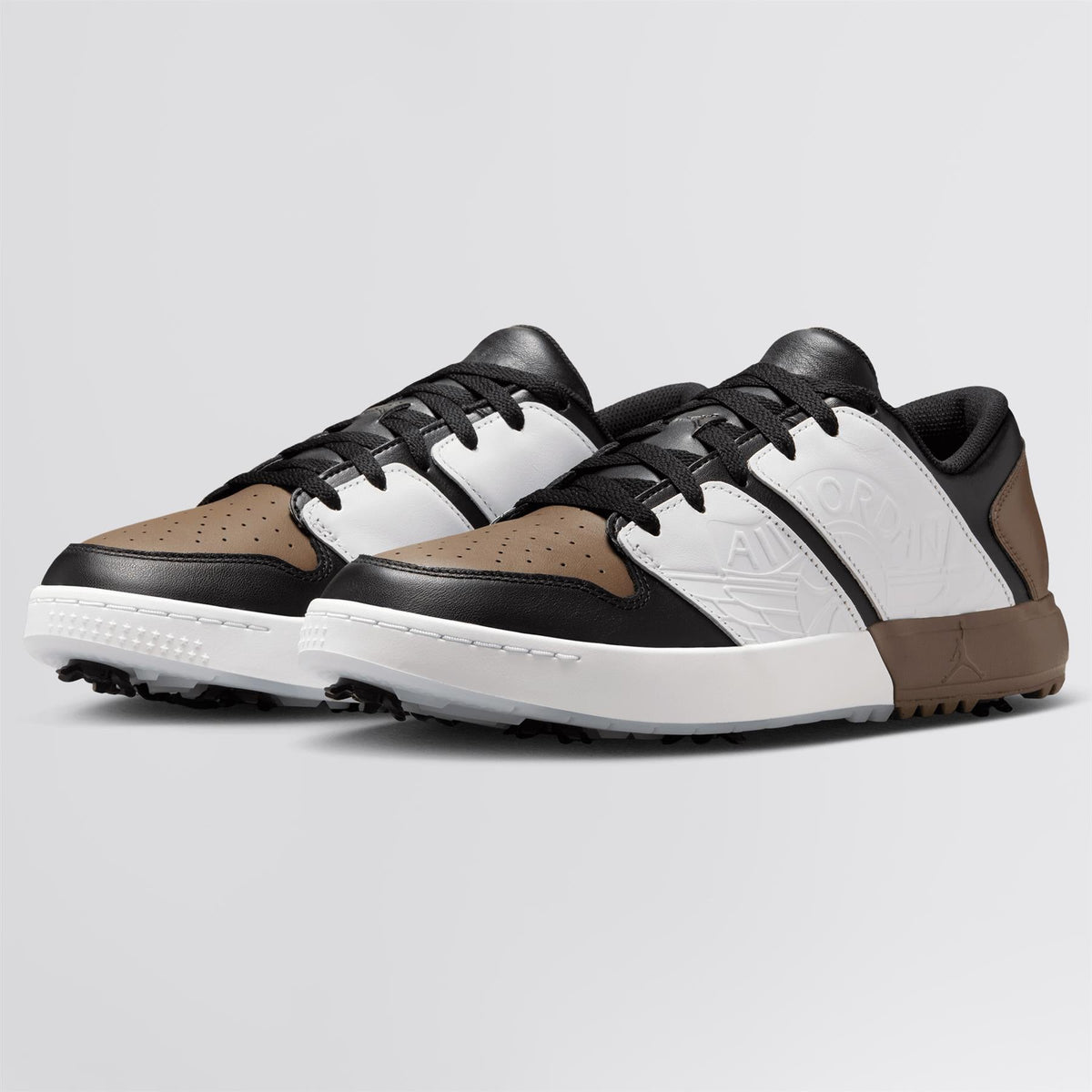Air Jordan NU Retro 1 G Golf Shoes Black/White/Palomino