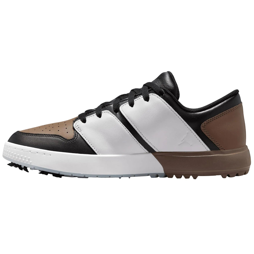 Air Jordan NU Retro 1 G Golf Shoes Black/White/Palomino