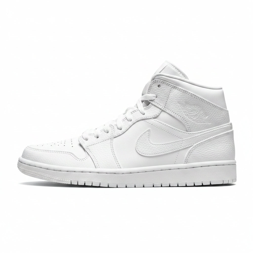 Air Jordan 1 Mid Triple White